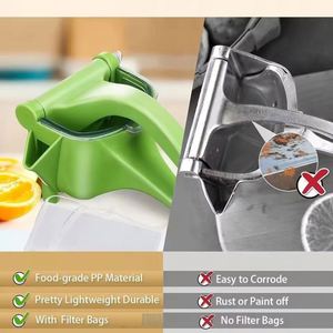Utensilios de Cocina de PP Seguros para Alimentos, Herramienta para Frutas y Verduras, Exprimidor Manual Grande para Limones y Limas - Product Image 2