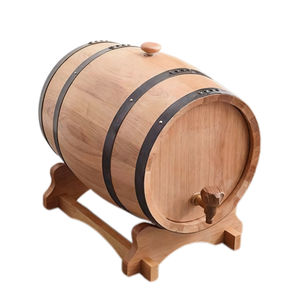 Benutzer definierte Größe Vintage Dekor Display Eiche Holzfass Wein Whisky Barrel Lagerung mit Wasserhahn für Home Bar - Product Image 3