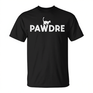 Pawdre Camiseta para hombre Cat Daddy, regalo para el día del padre, manga corta negra - Product Image 2