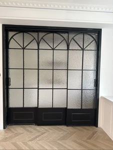 <span class=keywords><strong>Puerta</strong></span> <span class=keywords><strong>Corredera</strong></span> <span class=keywords><strong>de</strong></span> Vidrio Esmerilado Estilo Francés para Cocina y <span class=keywords><strong>Baño</strong></span>, <span class=keywords><strong>Puerta</strong></span> <span class=keywords><strong>Corredera</strong></span> Francesa <span class=keywords><strong>con</strong></span> Marco Metálico - Product Image 6