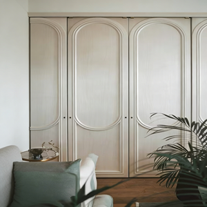 Armoire en bois massif blanc mat, styles multiples personnalisables, placard moderne minimaliste, mobilier de chambre à coucher, meilleur prix Ardrobe - Product Image 6