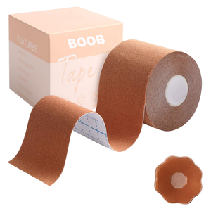 Nastro Adesivo Senza Cuciture <span class=keywords><strong>per</strong></span> Sollevamento del <span class=keywords><strong>Seno</strong></span>, in Tessuto Elasticizzato 100% Cotone, Anti-Cedimento, Misura Unica, <span class=keywords><strong>per</strong></span> Sport e Uso Transfrontaliero - Product Image 1