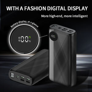 強力なLEDライト付き大容量<span class=keywords><strong>Lipo</strong></span>バッテリースリムパワーバンク30000mahパワーバンクポータブル充電器 - Product Image 6