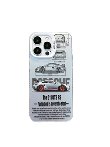 Coque de téléphone en TPU avec design de voiture de course 911 GT3 RS, peinture UV, anti-empreintes digitales, antichoc pour 17/16/15/14/<span class=keywords><strong>13</strong></span> Pro Max - Product Image 6