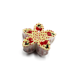 Pinzas para el Cabello con Diseño de Flores de Cereza Kt de 8 cm, Estilo Dulce para Mujeres y Niñas - Product Image 3