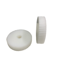 Polea de Nylon POM con Dientes Rectos Personalizada de Alta Calidad 36T, Polea de Transmisión Síncrona Negra