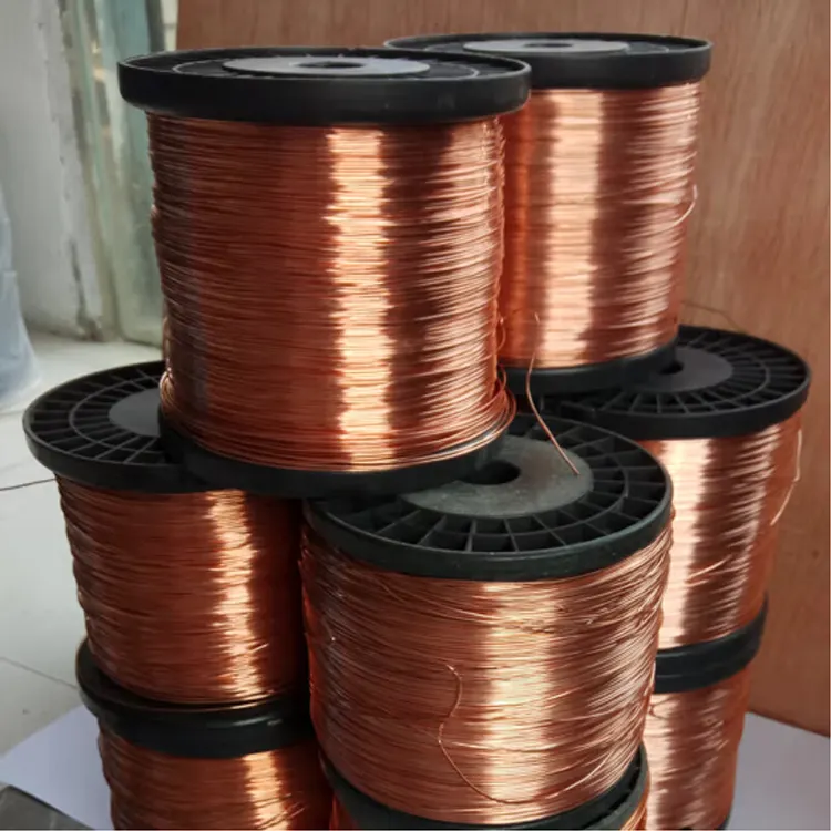 Copper Wire Factory Price 29 Swg Cca Enamelled Copper Wire Occ 99.99% Pure Copper Coated Er70s-6 Co2 Rectangular Welding Wire