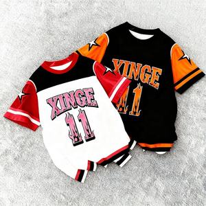 Camisetas Deportivas Unisex con Diseño de Escudo de Equipo Personalizado, Venta al Por Mayor de Fábrica OEM, Ropa Deportiva para Universidad, Gimnasio y Entrenamiento - Product Image 3