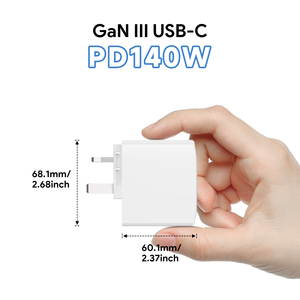 Gan PD-140W USB-C kích thước nhỏ 28v5a PD cáp 1.5m duy nhất cắm Cypress pd3.1 Power Adapter AC DC cung cấp điện. - Product Image 3