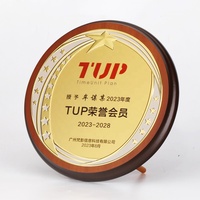 Plaque ronde en bois or Bronze Slivery Plaque Custom Company Award Certification Décoration Business Sublimation Marque Souvenir Cadeau