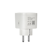 Enchufe Inteligente Wifi Tuya Smartlife con Control Remoto EU 16A, con Monitorización de Energía, Compatible con Alexa y el Asistente de Google