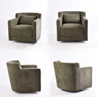 Fauteuil pivotant pour salon, fauteuil d'appoint pivotant pour chambre à coucher, vente en gros pour salon et chambre