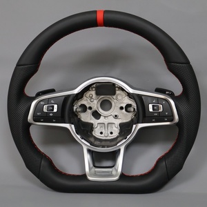 Volant en cuir intégral OEM pour VW <span class=keywords><strong>Golf</strong></span> Transporter Beetle Lavida Tiguan Jetta <span class=keywords><strong>GTD</strong></span> TSI GLI - Product Image 2