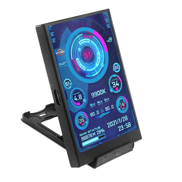 New Hot Sale 3.5 Inch IPS Type-C Standard Type Secondary Screen CPU/GPU/RAM/HDD Monitor USB LCD for Windows 10/11 3-Day Shipping