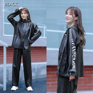 Per adulti resistente in PVC impermeabile giacca impermeabile antipioggia con strisce riflettenti riutilizzabili da <span class=keywords><strong>pioggia</strong></span> con pantaloni in plastica - Product Image 6