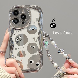 Hot bán đầy đủ coverag lông sợi màu hồng trong suốt Silicone chống sốc điện thoại di động trường hợp wtih Vòng đeo tay - Product Image 6