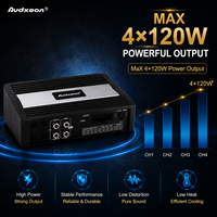 Amplificateur DSP de classe D pour voiture, 4 entrées 6 sorties, 4x120W avec processeur DSP 6 canaux, système audio 12V pour caissons de basses