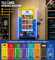Торговый автомат для коллекционных карточных игр Pokémon (TCG) с мониторингом запасов в реальном времени, настенный, стандарт США 110В