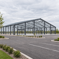 Structure en acier isolée, complexe de showroom, entrepôt commercial, bâtiment métallique préfabriqué, conception de bâtiment commercial
