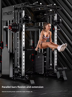 Máquina Smith YX, Equipo de Entrenamiento de Cuerpo Completo, Equipo de Fitness, Equipo Multifuncional para Gimnasio en Casa, Máquina de Remo