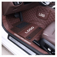 Tapis de sol de voiture sur mesure 7D de haute qualité, double couche, pressés à chaud, imperméables, ensemble complet pour berline et SUV