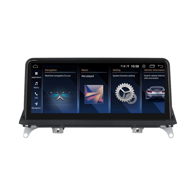 Android 13 Qualcomm Snapdragon665 Car Radio SuitableforBMWX5E70X6E71Car Multimedia Video PlayerStereoWirelessCarplayAndroid Auto