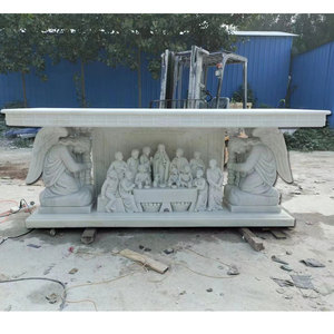 Büyük oyma taş kilise sunak mobilya klasik mermer oyma budist sunak - Product Image 4