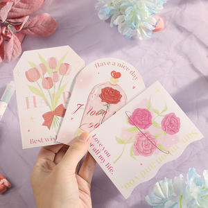 Carte de vœux de la Saint-Valentin, de la fête des femmes et de la fête des mères, bouquet de cartes de vœux - Product Image 4