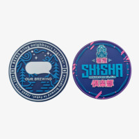 Sous-verres promotionnels personnalisés en PVC avec logo d'oiseaux de dessin animé, sous-verres ronds en caoutchouc, cadeaux d'affaires, sous-verres pour animaux