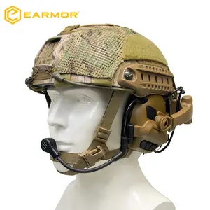 Earmor M32X MARK3 Milprol Ear Muffs ชุดหูฟังยุทธวิธี,ซิลิโคนป้องกันหูพร้อมลำโพงอุปกรณ์ป้องกันส่วนบุคคล