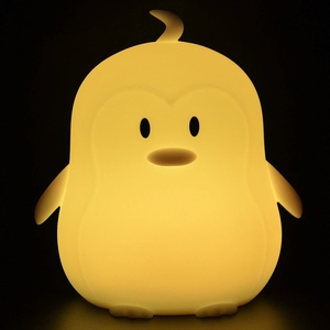 An toàn bé chim cánh cụt ánh sáng ban đêm mềm Silicone RGB màu USB có thể sạc lại PBA miễn phí tùy chọn điều khiển từ xa trẻ em phòng ngủ đèn - Product Image 5