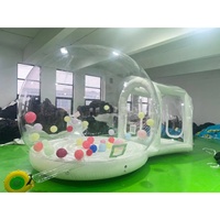 Tente bulle gonflable transparente QY Brand Factory, modèle flocon de neige, en PVC, 5x3x3M, pour aventure commerciale en extérieur – Vente chaude