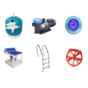 Fenlin Accessoires de piscine tout-en-un portables, écologiques, compatibles avec <span class=keywords><strong>l</strong></span>'<span class=keywords><strong>eau</strong></span> salée, en fibre de verre, filtre à sable, extérieur - Product Image 1