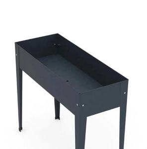 Macetero urbano, 39,3 pulgadas X L x 15,7 D x 33 x en H <span class=keywords><strong>antracita</strong></span>-macetero elevado de acero galvanizado - Product Image 2