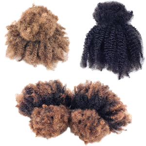 للبيع بالجملة شعر كاما عذراء برازيلي مقاس 16 بوصة شعر أفريقي مموج قبل التمدد للضفائر والتقلبات - Product Image 1