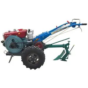 Trator manual para caminhada, trator comercial de 6hp, trator a diesel, mini fazenda Kubota de duas rodas