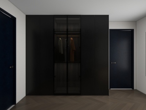 Armario Modular de Madera Maciza Estilo Cubo, Moderno y Personalizado, de 2 Puertas, para Dormitorio, con Sistema de Almacenamiento para Zapatos - Product Image 4