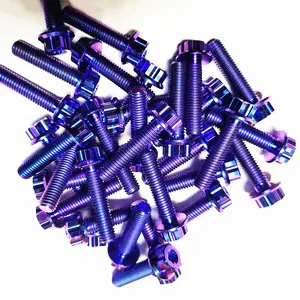 Nhà máy tùy chỉnh chuyên nghiệp Fastener không tiêu chuẩn ISO thép không gỉ Titan nhôm vít đồng với kết thúc Oxit Đen - Product Image 1