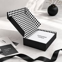 Boîte d'expédition en papier kraft brun durable, motif personnalisé, en carton ondulé, pour vêtements – Ventes flash