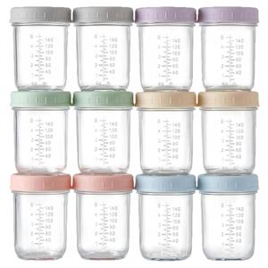 Frascos de Vidrio para Almacenar Alimentos para Bebés con Tapas (Juego de 12 Unidades de 4/8 oz), Reutilizables, Aptos para Refrigerador/Congelador, Microondas y Lavavajillas - Product Image 5