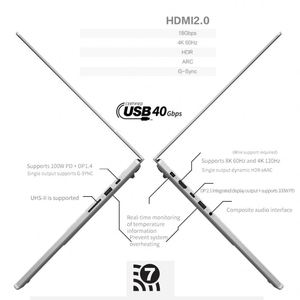 คอมพิวเตอร์โน้ตบุ๊คสำหรับเล่นเกมโน้ตบุ๊คธุรกิจสำนักงาน Huan16air ROG แล็ปท็อป ultra 9 185h 16 Cores 22 threads - Product Image 6