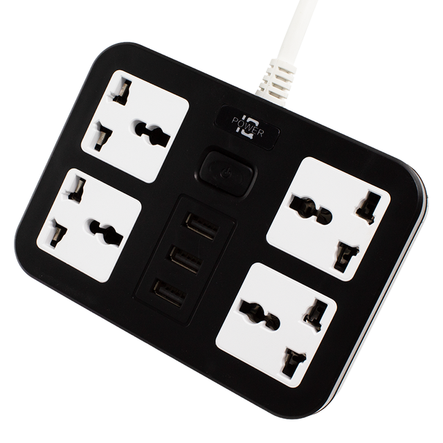 2500W Multi-function 3 USB Ports Home High Power Socket Row Home Cable Board Adapter