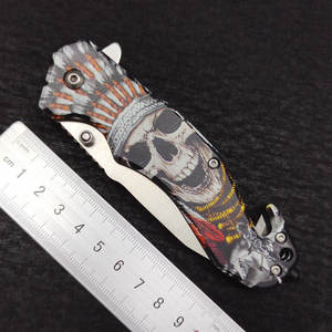 Cuchillo Plegable Multifuncional de Acero Inoxidable para Exteriores, Herramienta Portátil de Supervivencia para Camping y Caza, Hoja de Alta Dureza - Product Image 5