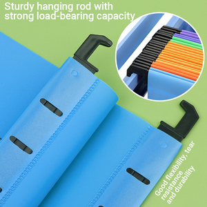 Huajie bán buôn bền A4 FC treo màu nhựa PP chất liệu thư kích thước phân loại Clip thư mục tập tin với biểu tượng tùy chỉnh - Product Image 5