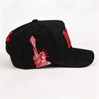 Gorra de Béisbol de Gamuza con Forro de Satén y Logotipo Bordado de 5 Paneles, Personalizada de Fábrica, de Alta Calidad, al por Mayor