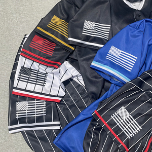 Großhandel Oem Sublimation Plain Blank <span class=keywords><strong>Vintage</strong></span> Sublimation Black <span class=keywords><strong>Baseball</strong></span> <span class=keywords><strong>Jersey</strong></span> - Product Image 4