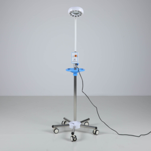 โคมไฟตรวจโรคแบบเคลื่อนย้ายได้ HOCHEY MEDICAL ฐานสแตนเลส พร้อมไฟ LED คอห่านปรับได้ สำหรับใช้ในคลินิก - Product Image 1