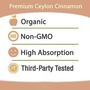 Biologische Ceylon Kaneel Extract <span class=keywords><strong>Capsules</strong></span> <span class=keywords><strong>500mg</strong></span> voor Ondersteuning van de Immuun- en Spijsverteringsstelsel bij Volwassenen - Product Image 6