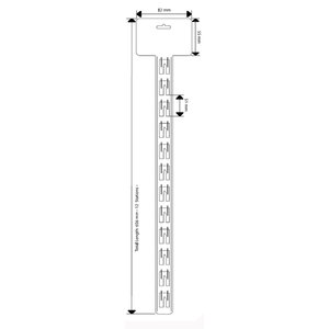 Low MOQ <b>Plastic</b> Hanging Display Clip Strips for Retail Display With Label Header - Product Image 4