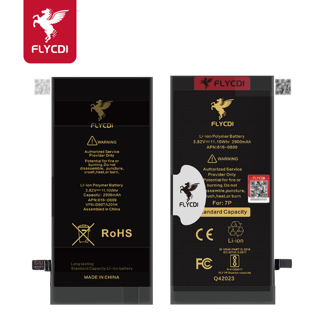 FLYCDI Oem 100% Batteries Lithium Mobile Phone Battery for Iphone X Xs Max 6 6S 7G 7P 7S Plus 8 10 11 Pro 12 13 Battery